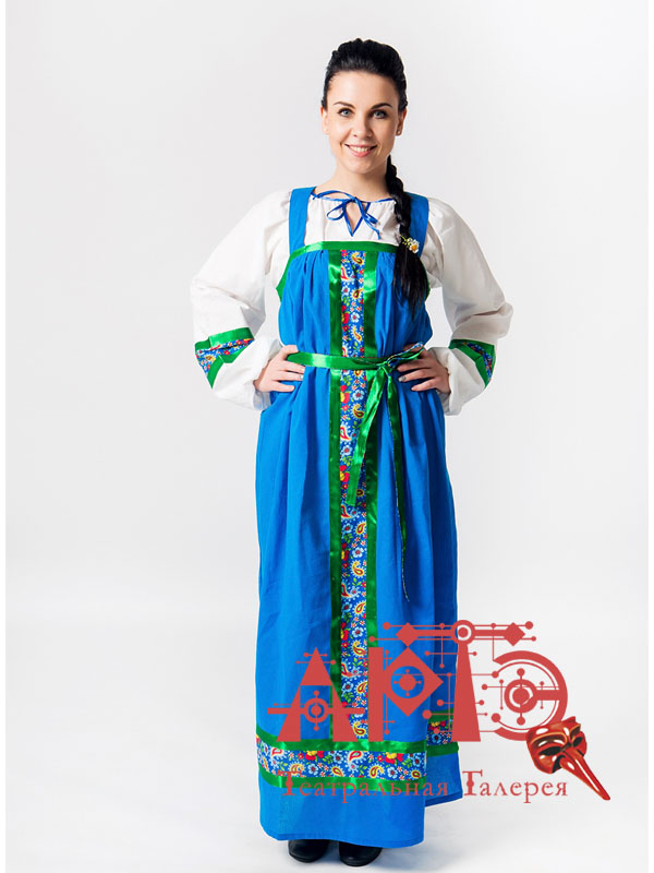 

Платье карнавальное женское NoBrand Арина синее 52, Синий, Арина