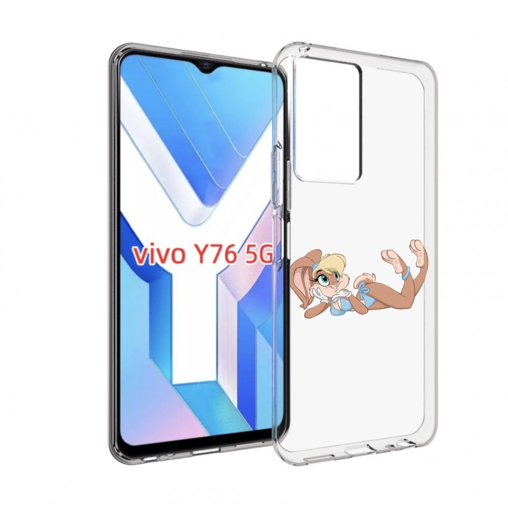 Чехол MyPads зайка-в-купальнике для Vivo Y76 5G