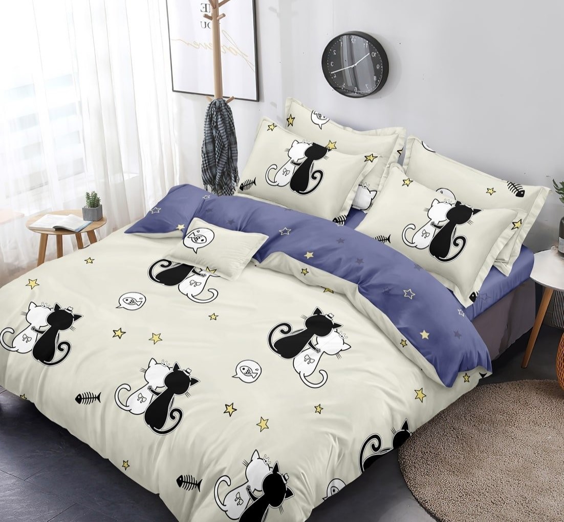 

Комплект постельного бельяSleeping Place Поплин 100% хлопок 345П-145-50-сем Семейное