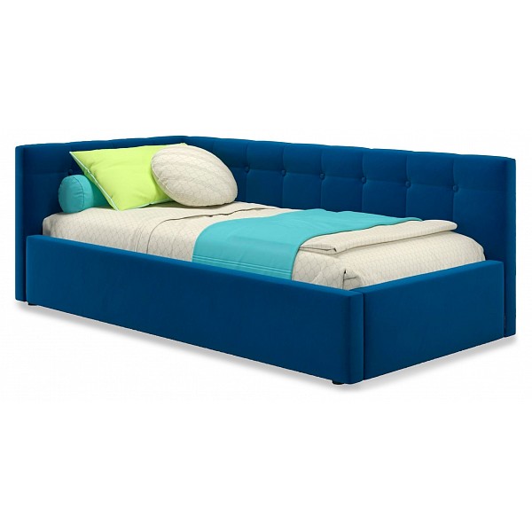 Кровать односпальная Наша мебель Colibri 1600x800 с подъемным механизмом, синий