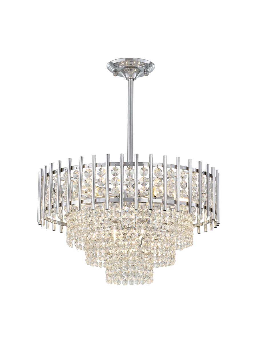 

Люстра на штанге Arte Perfetto Luce 333701277300490CR 7хE14х40W, 3337.0127.7.300.490.CR