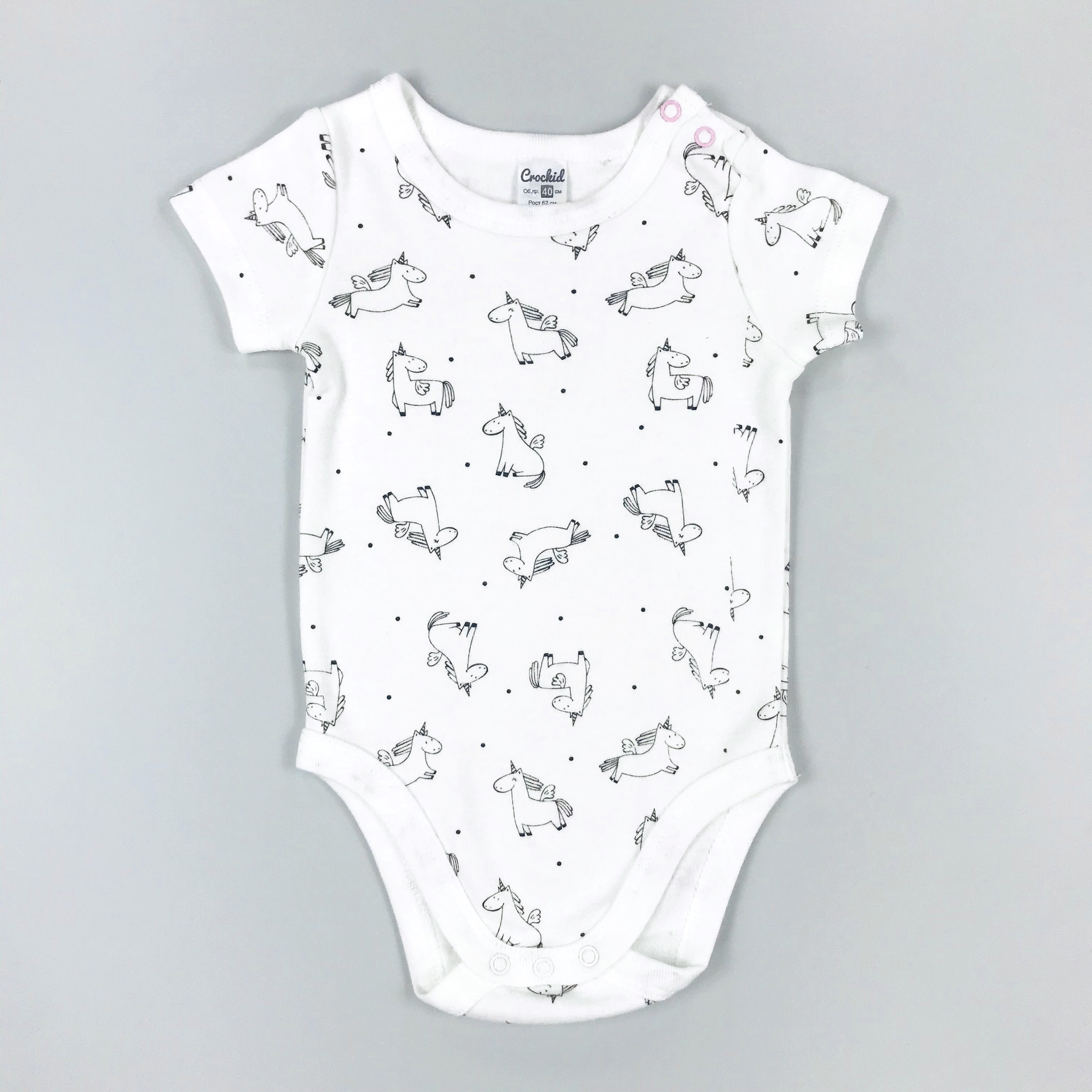 

Боди Crockid Сказочные пони р.68, K6073