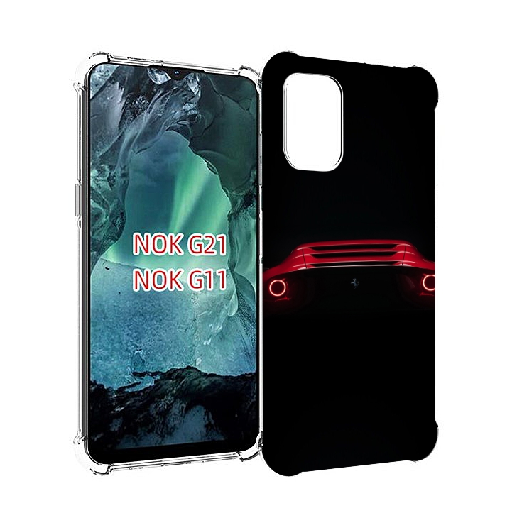

Чехол Mypads Ferrari 1 Для Nokia G11/G21, Прозрачный, Tocco