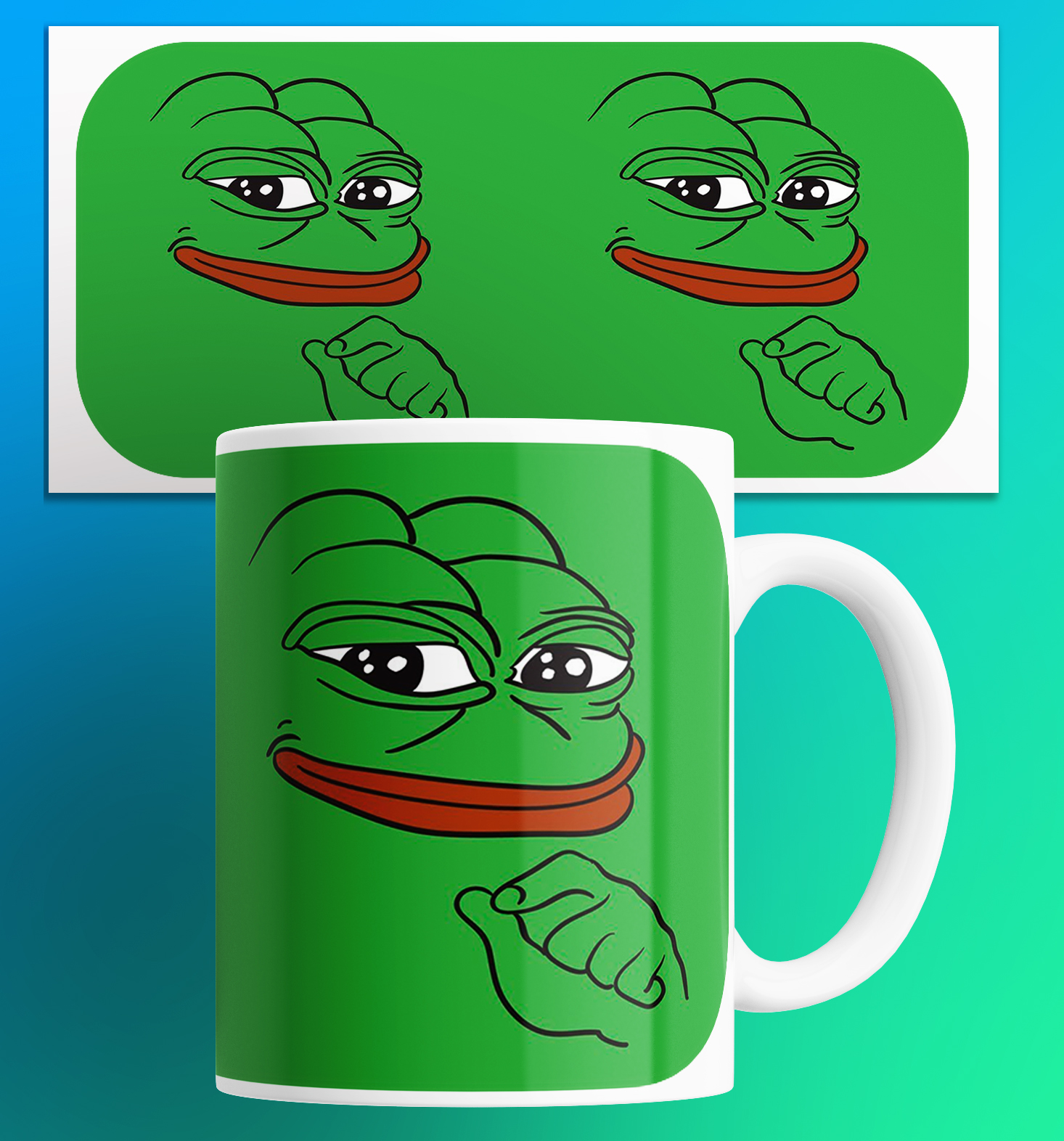 

Кружка с мемом Лягушка пепе pepe the frog 330 мл., Кружка Лягушка Пепе/pepe the frog/мем/в подарок/с приколом. 330 мл