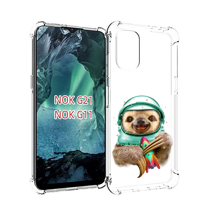 Чехол Mypads Ленивец Астронавт Для Nokia G11/G21