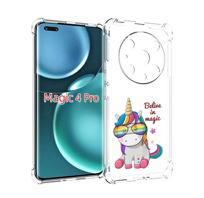 

Чехол MyPads верю-в-магию детский для Honor Magic4 Pro, Прозрачный, Tocco