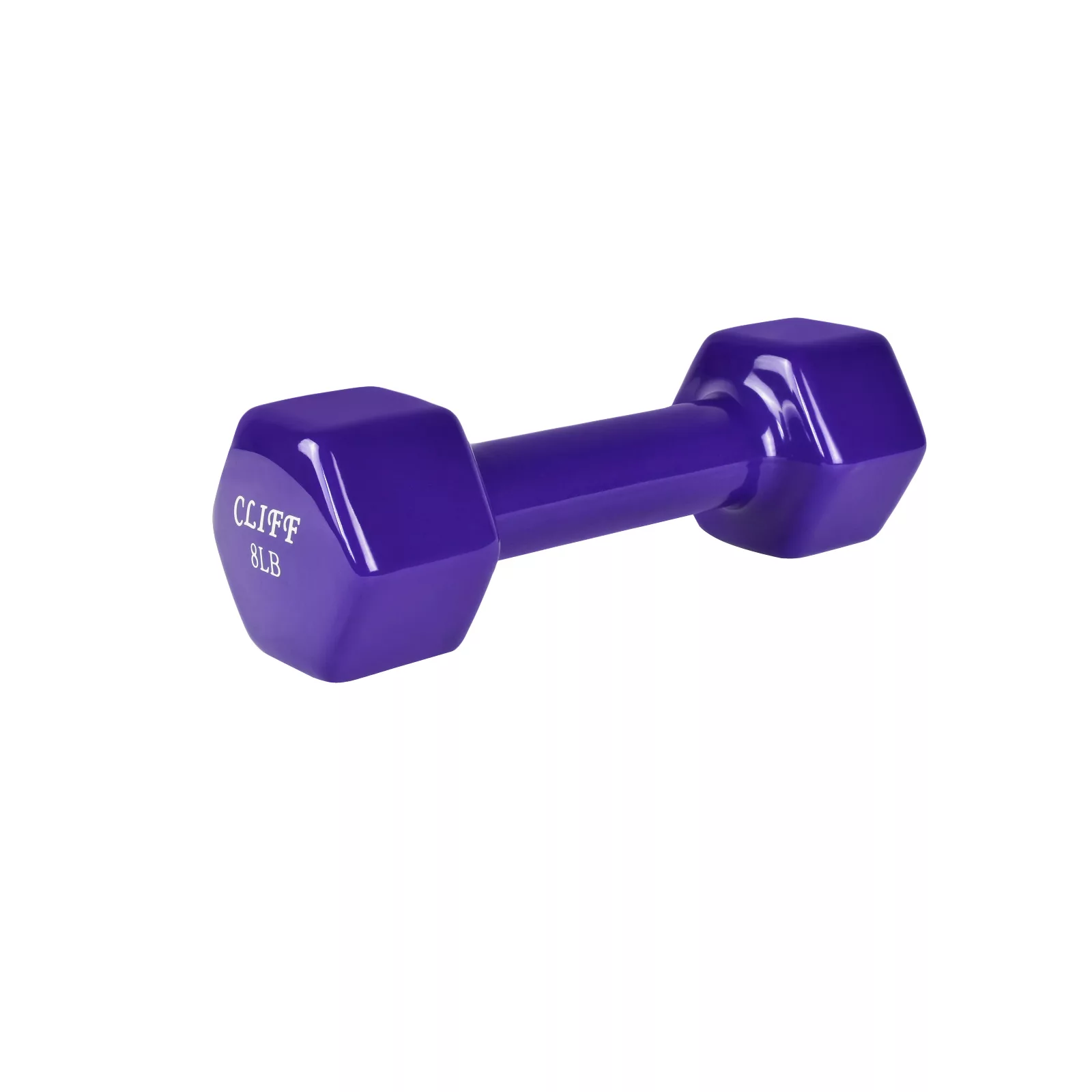

Гантели CLIFF 2шт. цельнолитая CLIFF, обрезиненные 3,6 кг 8LB, Фиолетовый