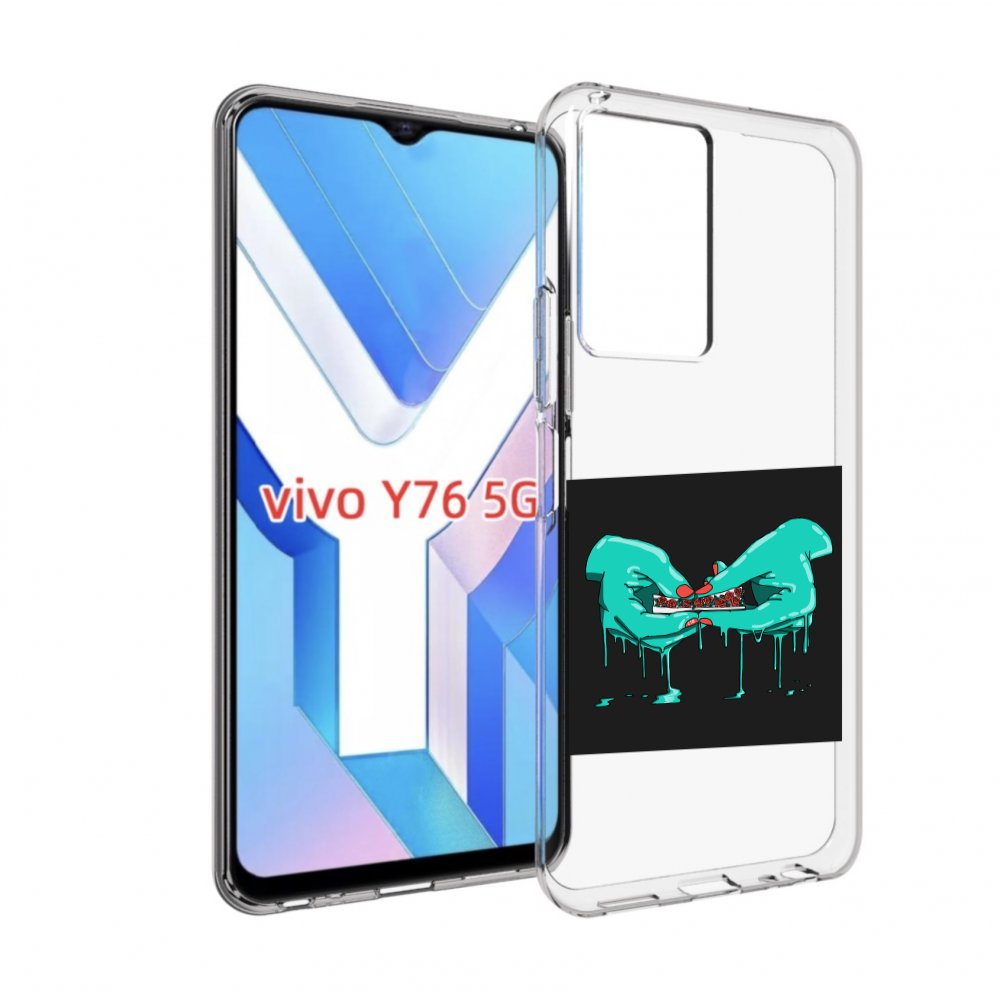 Чехол MyPads закручиваю-розочки для Vivo Y76 5G