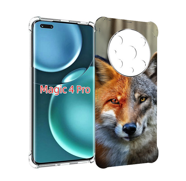 

Чехол MyPads волк-лиса для Honor Magic4 Pro, Прозрачный, Tocco