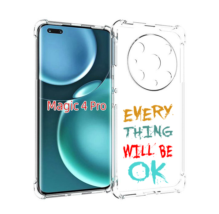 

Чехол MyPads все-будет-хорошо для Honor Magic4 Pro, Прозрачный, Tocco