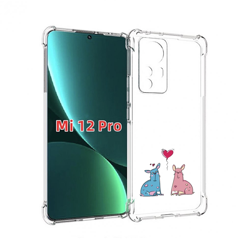 

Чехол MyPads Лама любовь для Xiaomi 12S Pro, Прозрачный, Tocco