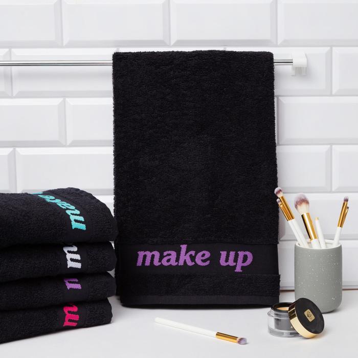 

Полотенце махровое Love Life Make up 50x90 фиолетовый,100% хлопок,360 г/м2