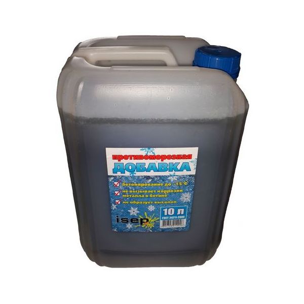 

Противоморозная добавка ИСЕП-Колор до -15C, 10л