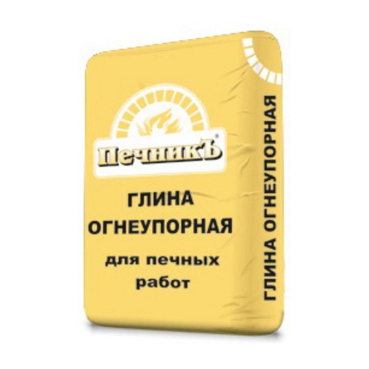 

Глина огнеупорная для печных работ Печникъ, 20кг, Бежевый