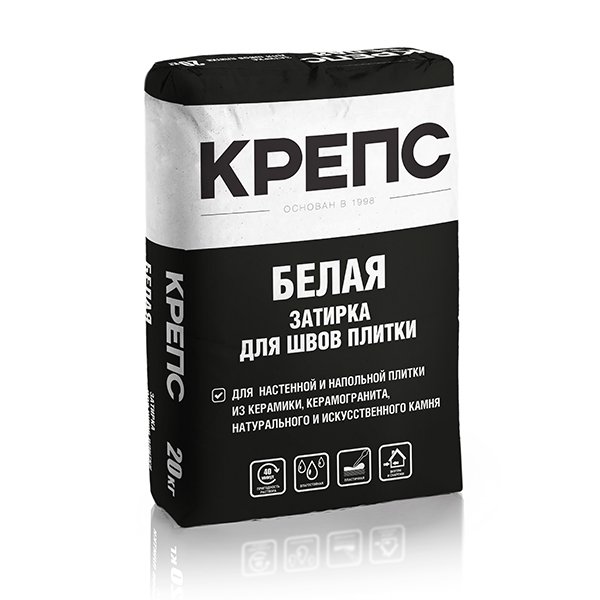 

Затирка КРЕПС, белая, 20кг