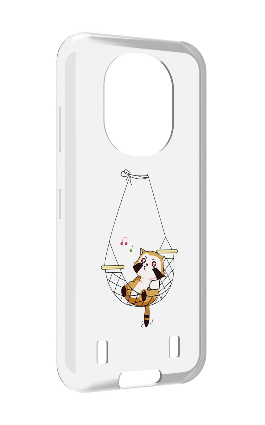 

Чехол MyPads енот-на-гамаке для Oukitel WP16, Прозрачный, Tocco