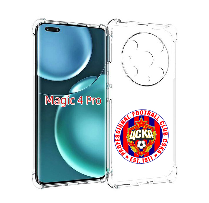 

Чехол MyPads ФК ЦСК логотип для Honor Magic4 Pro, Прозрачный, Tocco