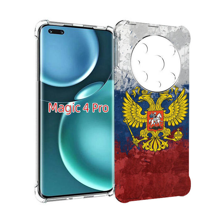 

Чехол MyPads герб-России для Honor Magic4 Pro, Прозрачный, Tocco