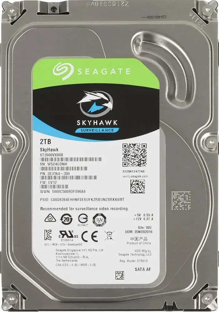 

Жесткий диск Seagate SkyHawk 2 ТБ (ST2000VX008), ST2000VX008