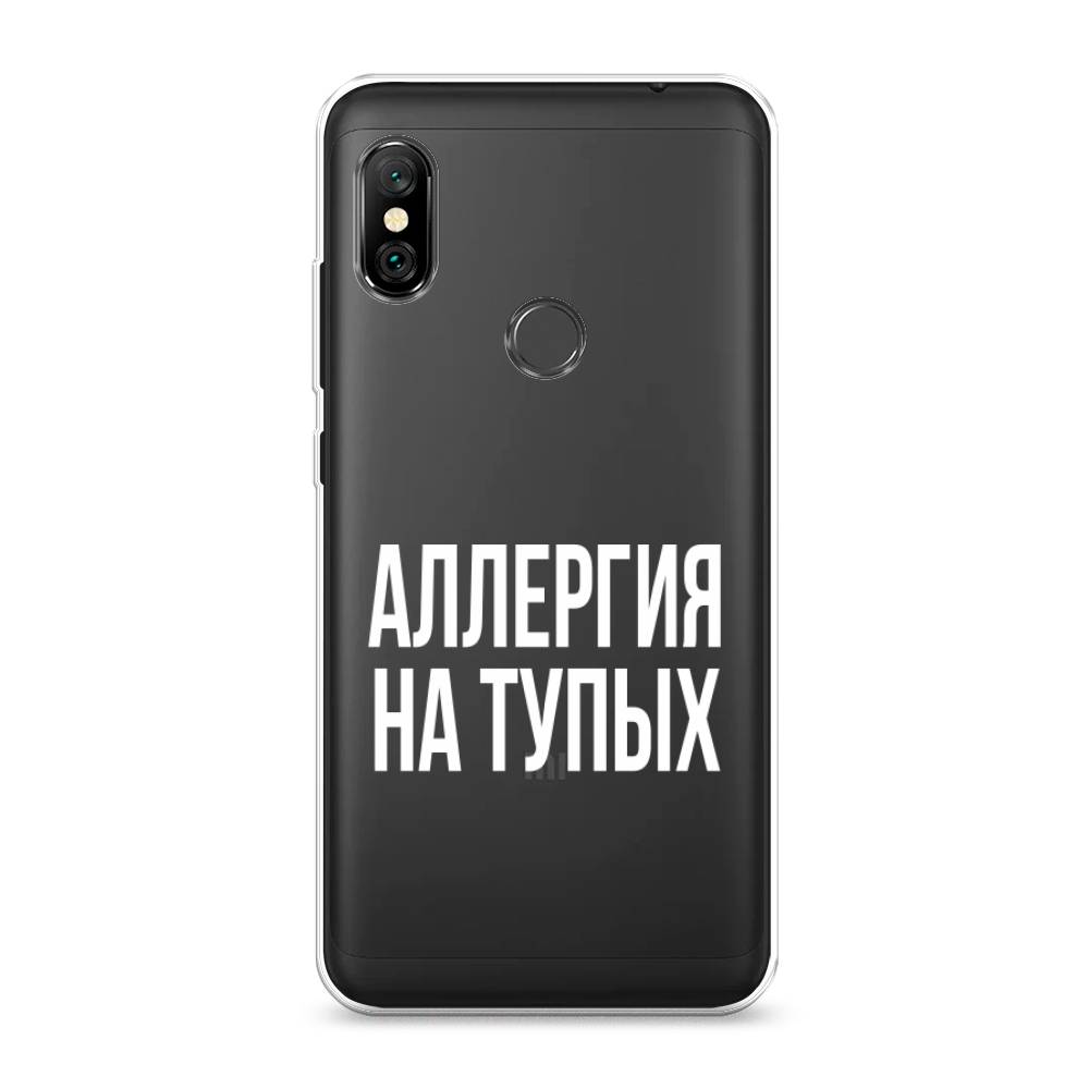 фото Чехол awog "аллергия на тупых" для xiaomi redmi note 6 pro