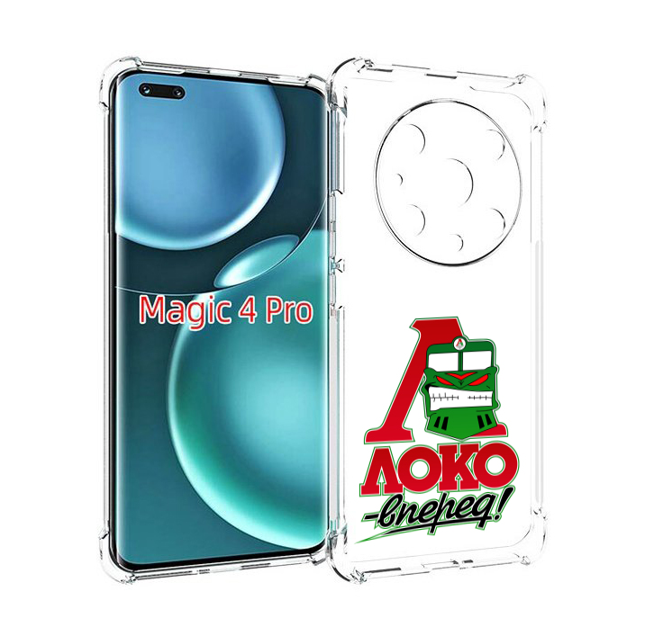 

Чехол MyPads ФК локо вперед для Honor Magic4 Pro, Прозрачный, Tocco