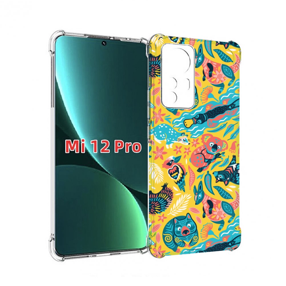 

Чехол MyPads seamless-pattern для Xiaomi 12S Pro, Прозрачный, Tocco