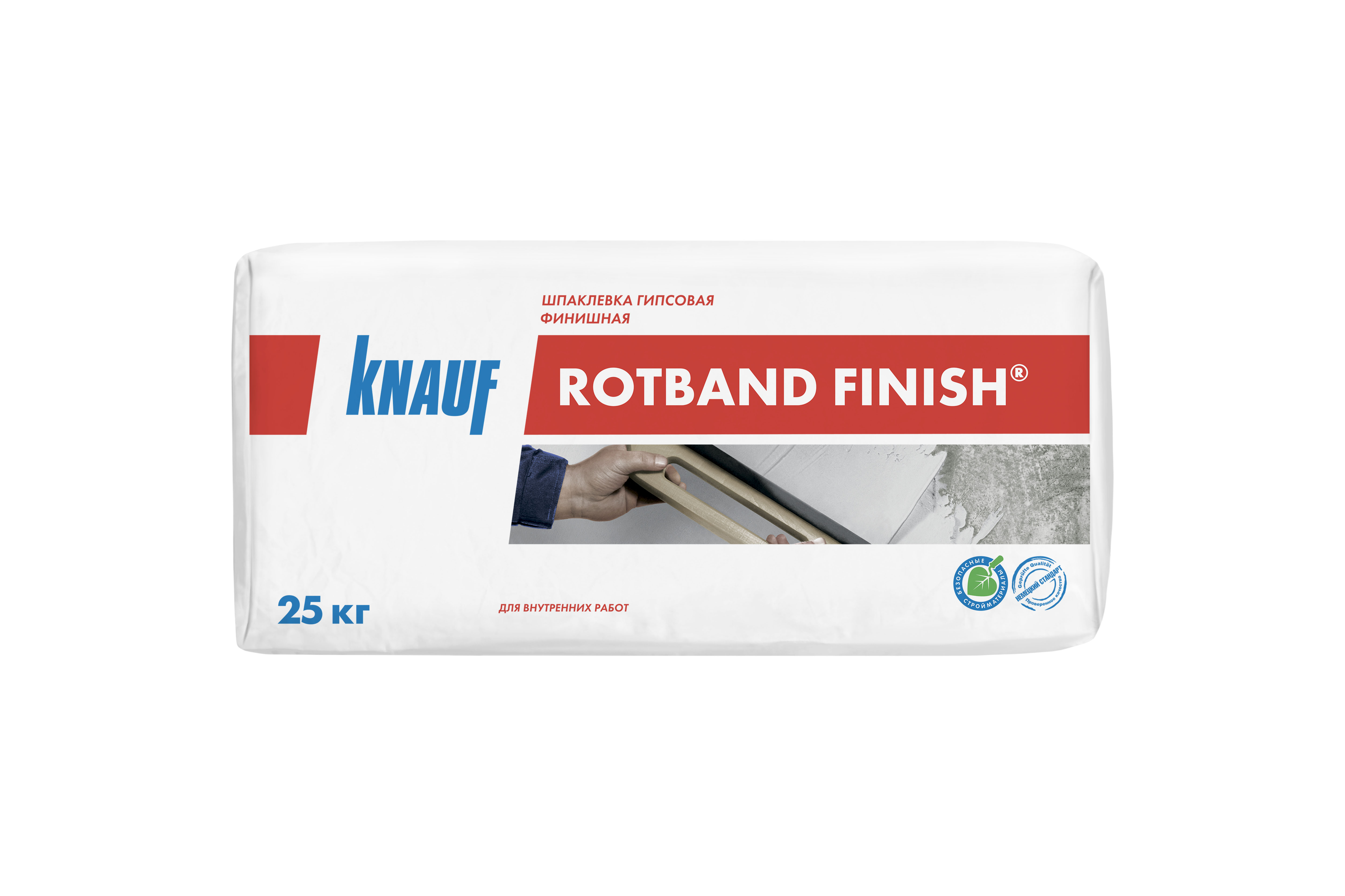 Шпаклевка гипсовая KNAUF Rotband-Finish, белая, 25кг