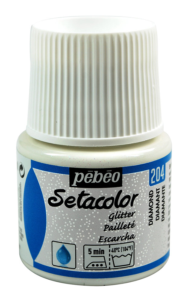 

Pebeo для светлого, с микро-глиттером, Setacolor, 45 мл, бриллиант, Прозрачный