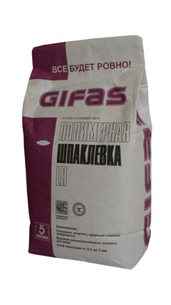 Шпаклевка полимерная GIFAS LR, 4кг