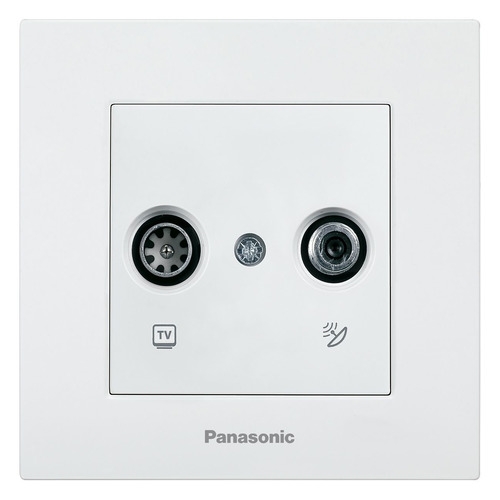 фото Розетка телев. panasonic karre plus (wktc04602wh-ru) скрыт. ip20 белый (упак.:1шт)