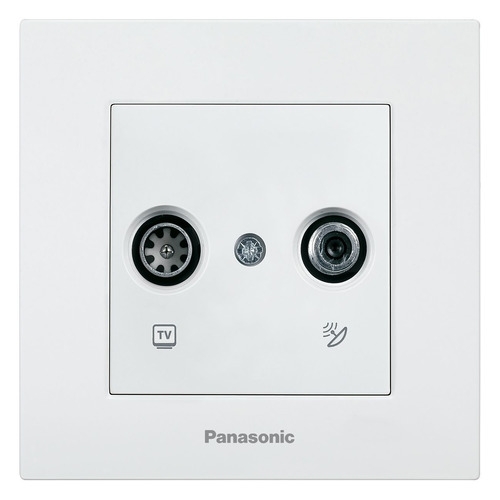 фото Розетка телев. panasonic karre plus (wktc04612wh-ru) скрыт. ip20 белый (упак.:1шт)