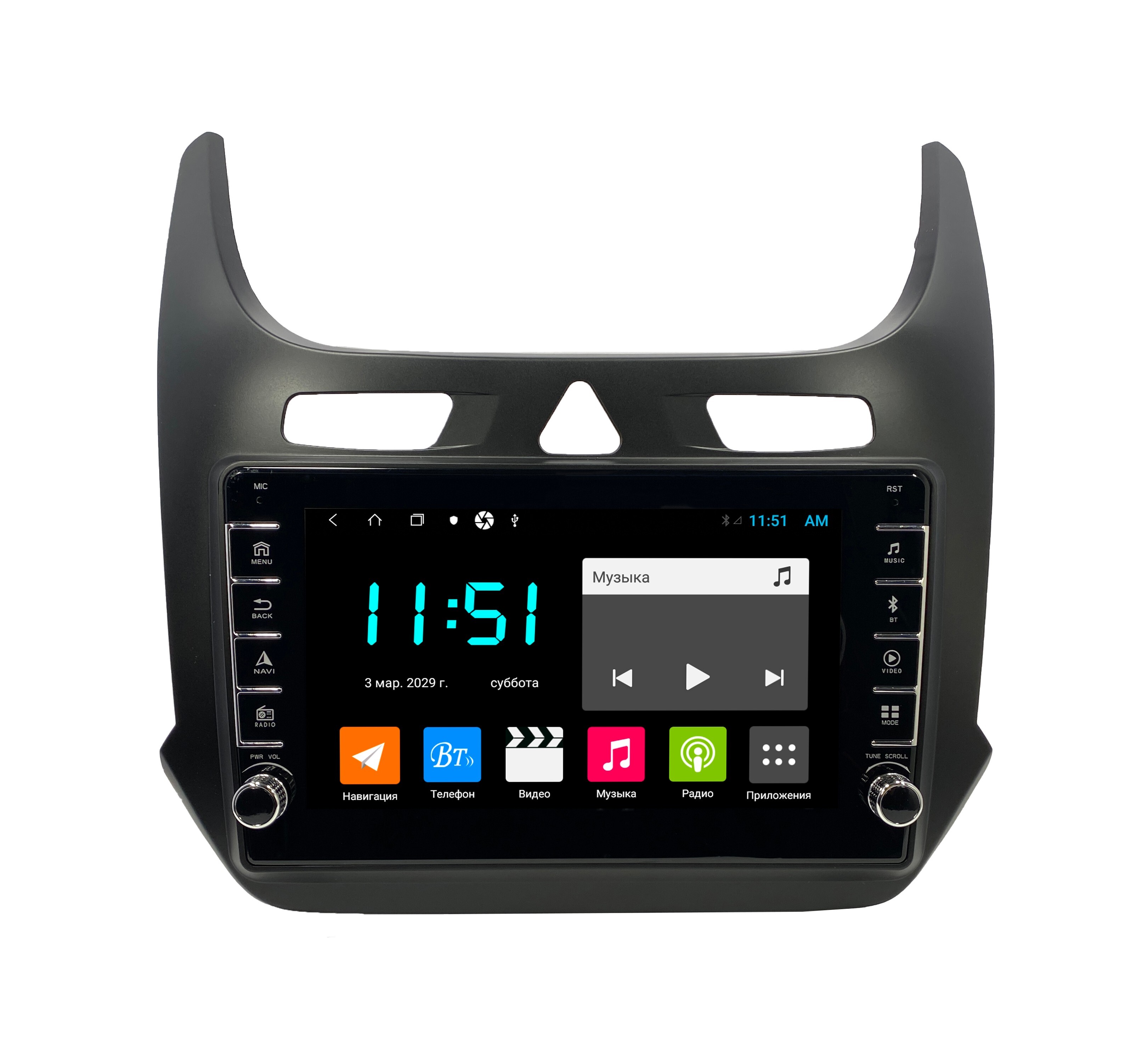 Штатная автомагнитола Zenith Chevrolet Cobalt Android 12 464GB с крутилками 3283200₽