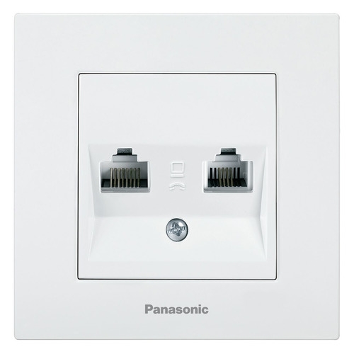 

Розетка комп/тел. Panasonic Karre Plus (WKTC04082WH-RU) скрыт. IP20 белый (упак.:1шт)
