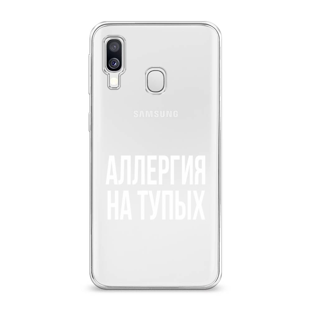 

Чехол Awog на Samsung Galaxy A40 "Аллергия на тупых", Разноцветный, 28050-6