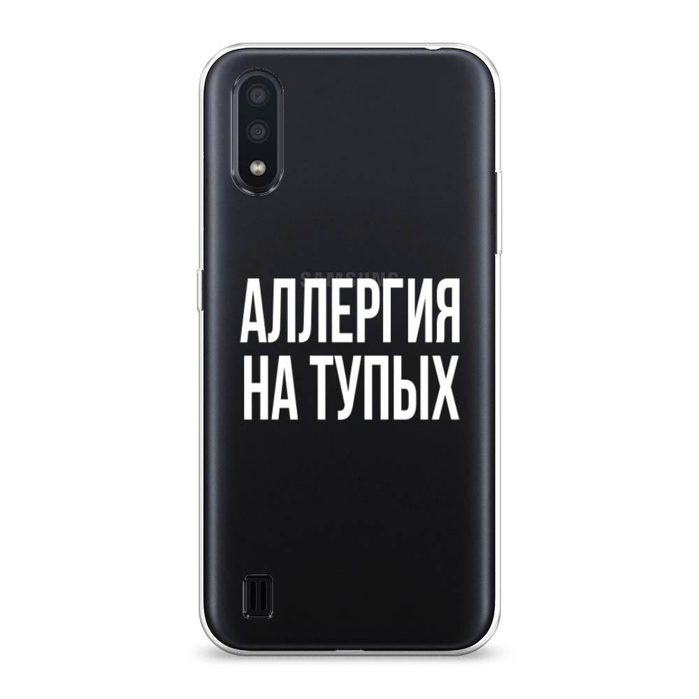 

Чехол Awog на Samsung Galaxy A01 "Аллергия на тупых", Разноцветный, 29550-6