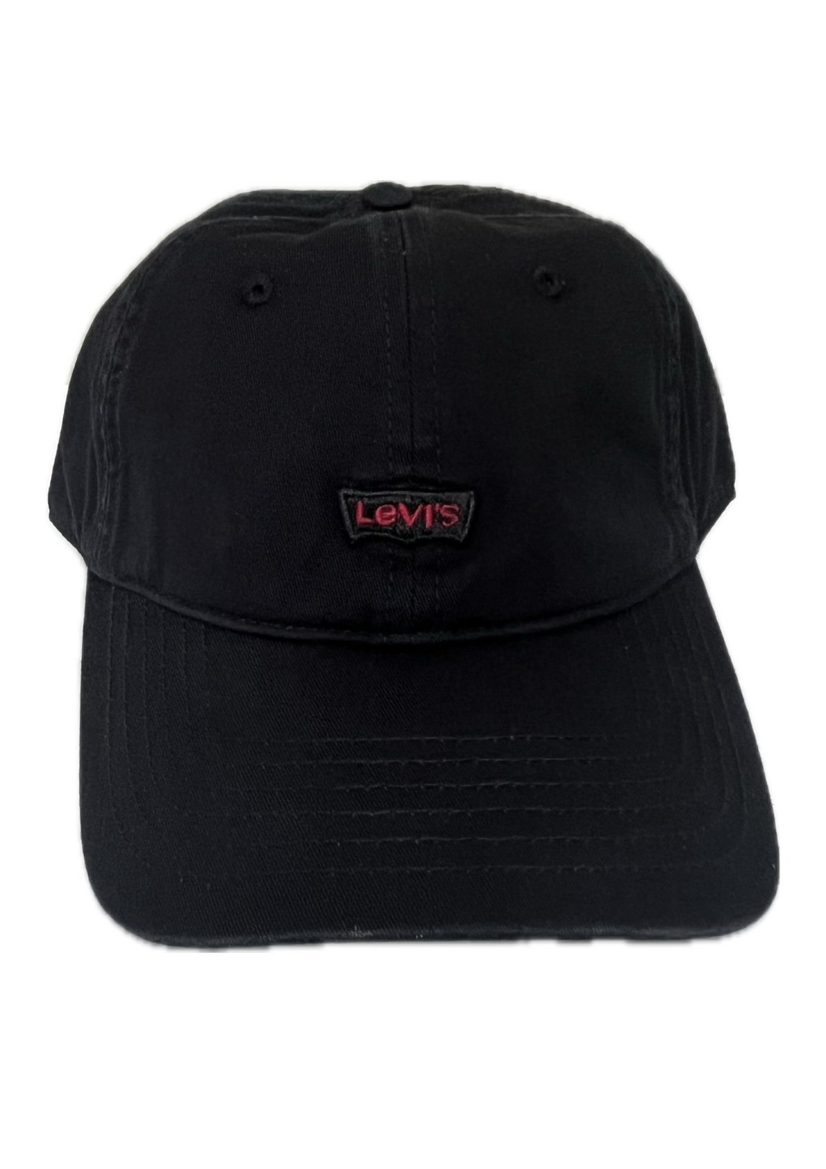 Бейсболка унисекс LEVIS PERFORMANCE black with an embroidered logo, one size