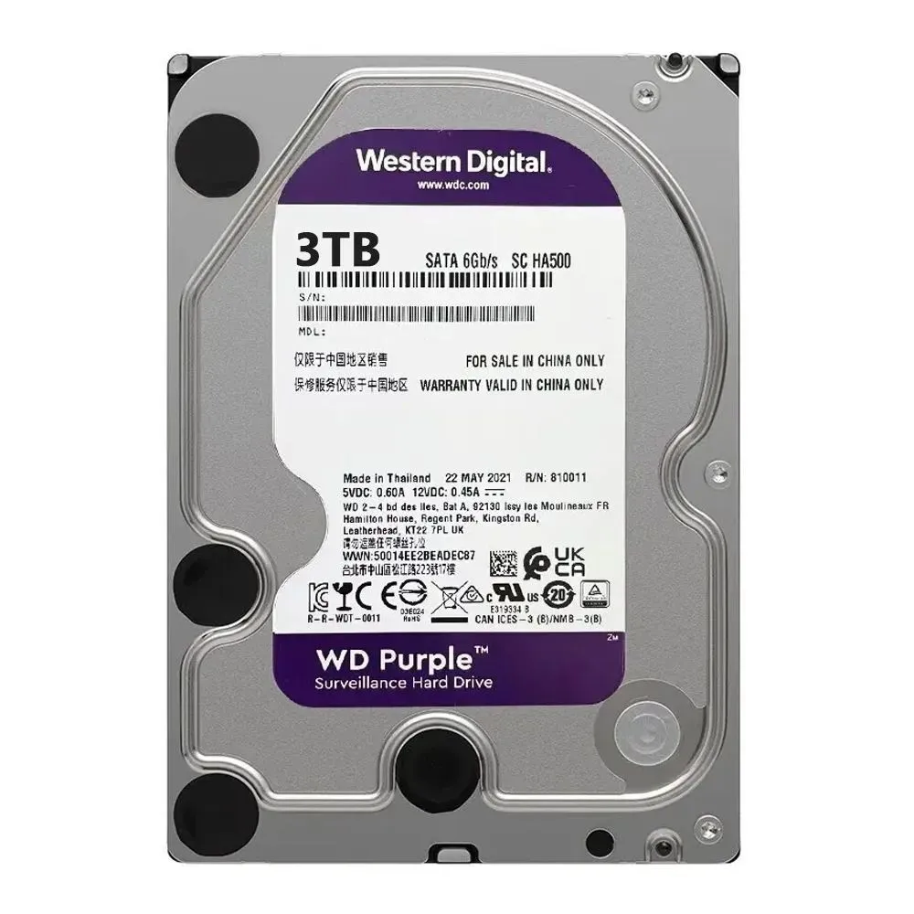 

Жесткий диск WD PURPLE 3 ТБ (WD30EJRX), PURPLE