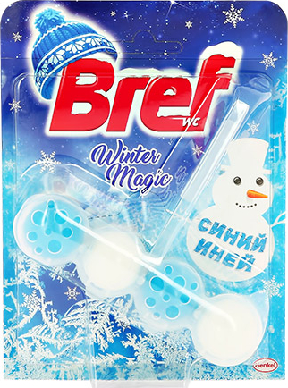 

Блок для унитаза Bref Winter magic Cиний иней 50 г