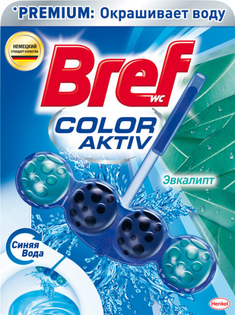 

Блок для унитаза Bref Color Aktiv Эвкалипт 50 г