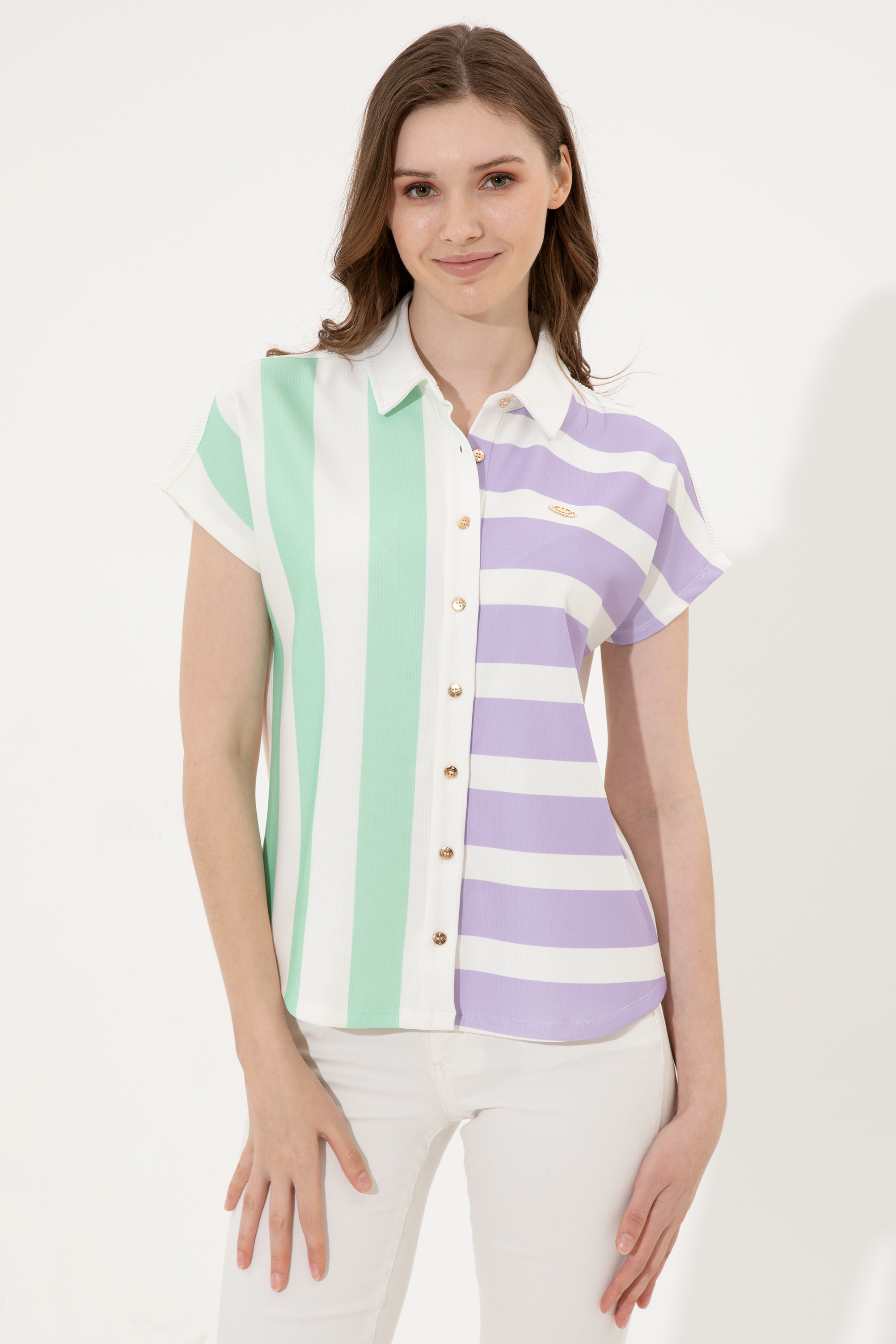 

Блуза женская U.S. POLO Assn. G082SZ0110FOYLO белая XL, G082SZ0110FOYLO