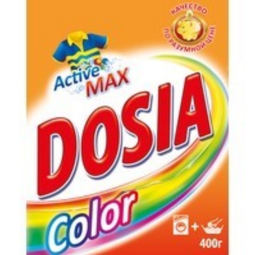 фото Стиральный порошок dosia color активный кислород автомат для цветного белья 400 г