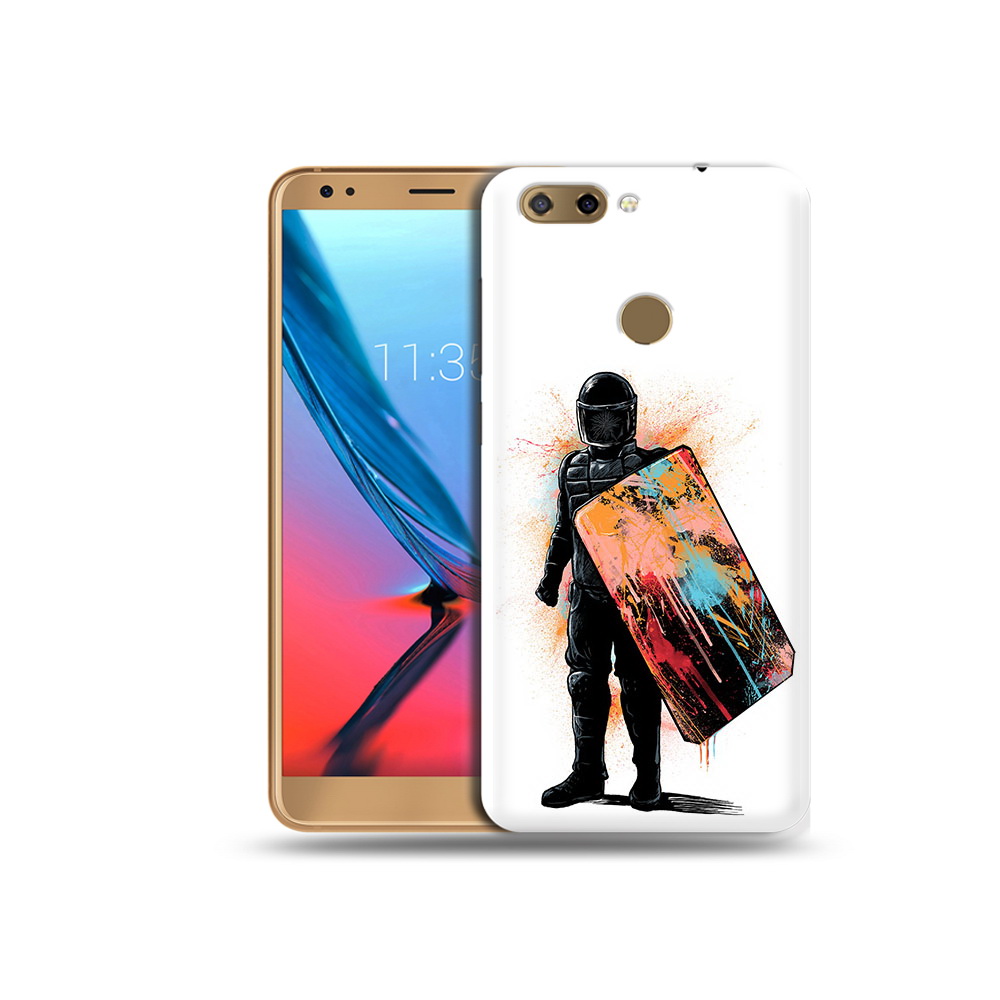

Чехол MyPads Tocco для ZTE Blade V9 солдат с красочным щитом (PT106427.464.614), Прозрачный, Tocco