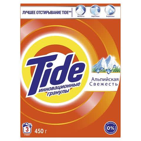 фото Стиральный порошок tide альпийская свежесть автомат для цветного белья 450 г х 3 шт