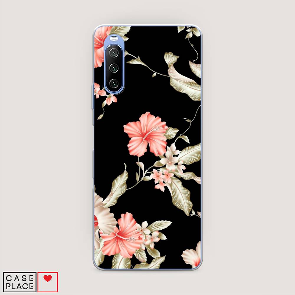 

Чехол Awog на Sony Xperia 10 III "Цветы на черном", Разноцветный, 54950-8
