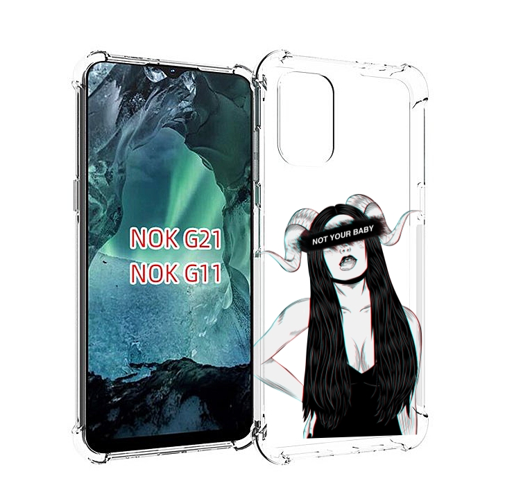 

Чехол Mypads Not-Your Для Nokia G11/G21, Прозрачный, Tocco