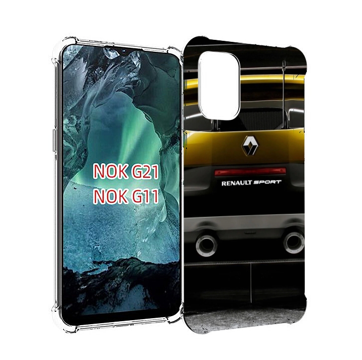 

Чехол Mypads Renault 3 Мужской Для Nokia G11/G21, Прозрачный, Tocco