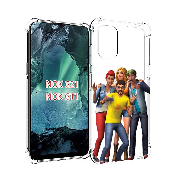 

Чехол Mypads Sims Для Nokia G11/G21, Прозрачный, Tocco