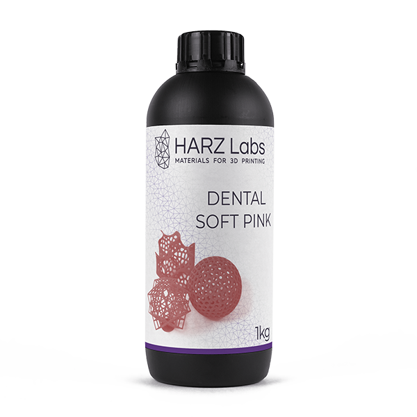 

Фотополимер HARZ Labs Dental Soft Pink, 1 кг