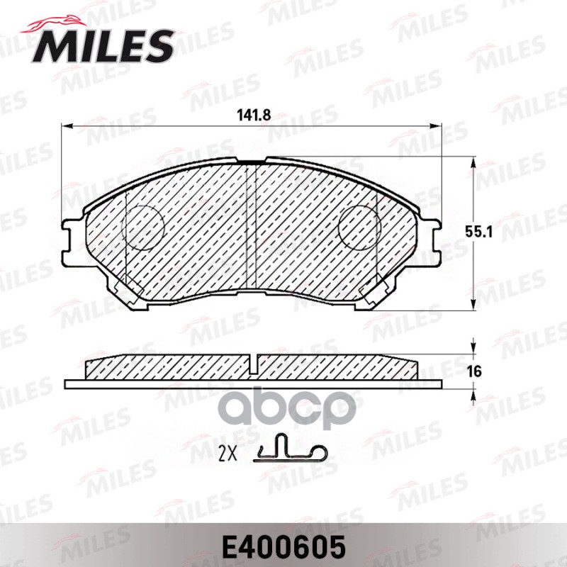 

Тормозные колодки Miles E400605