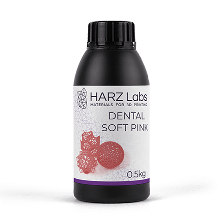 

Фотополимер HARZ Labs Dental Soft Pink, 0,5 кг